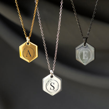 Personalized Letter Necklace – Custom Monogram Pendant