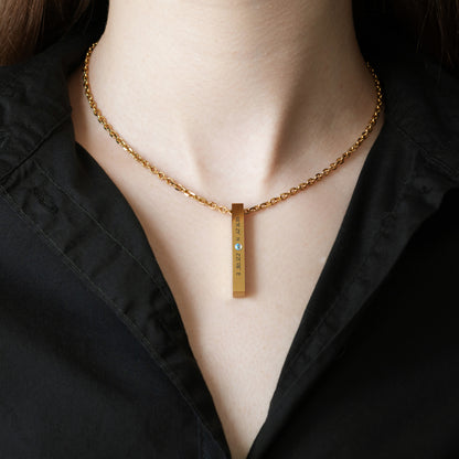 Personalized Latitude Longitude Necklace – Custom Engraved Jewelry