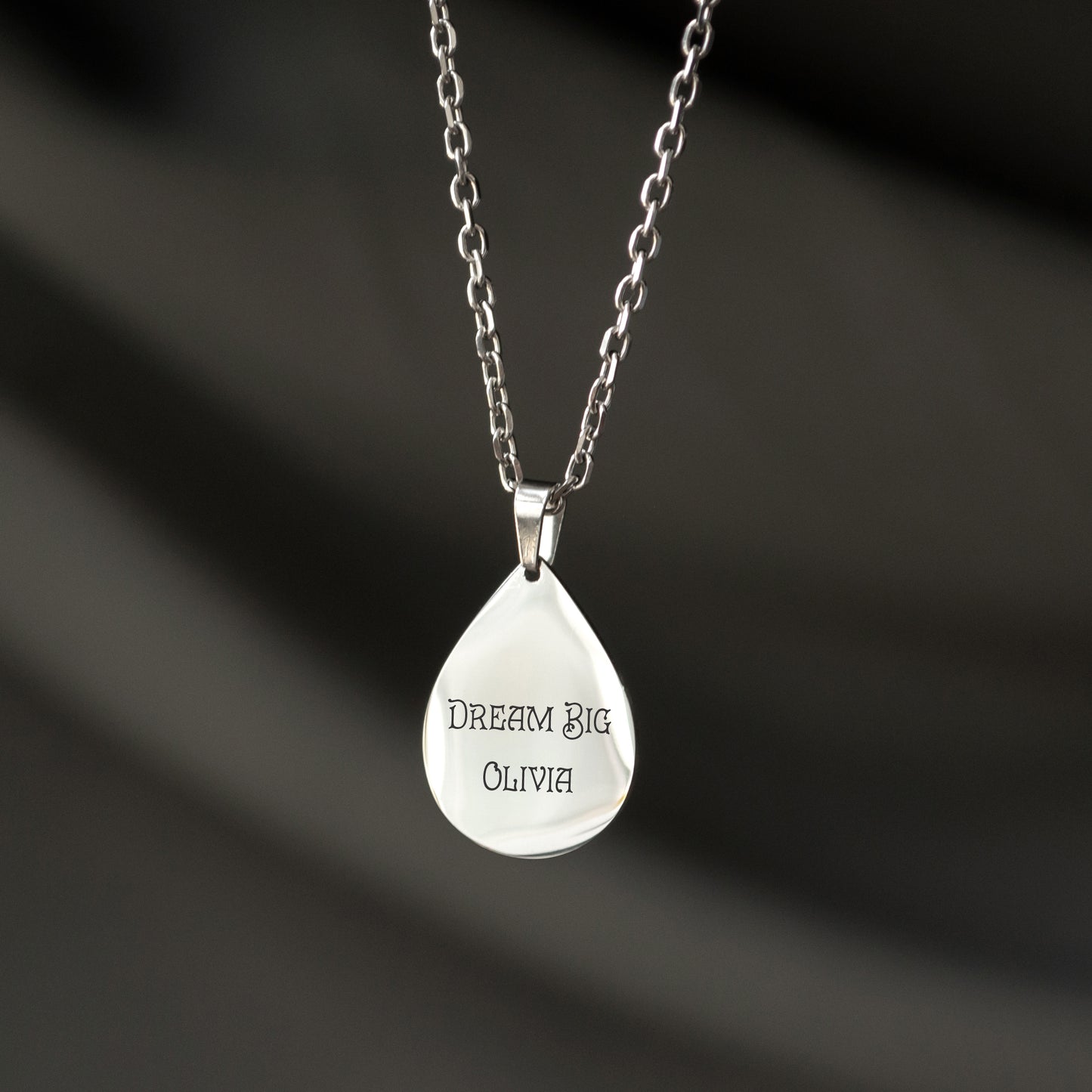 Personalized Word Necklace – Custom Minimalist Pendant