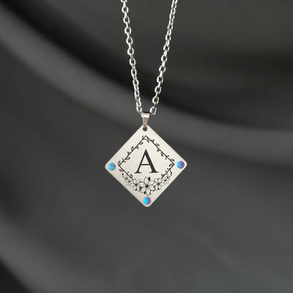 Personalized Letter Necklace – Custom Monogram Pendant