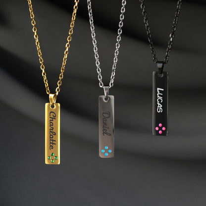 Personalized Text Pendant – Custom Engraved Jewelry Gift