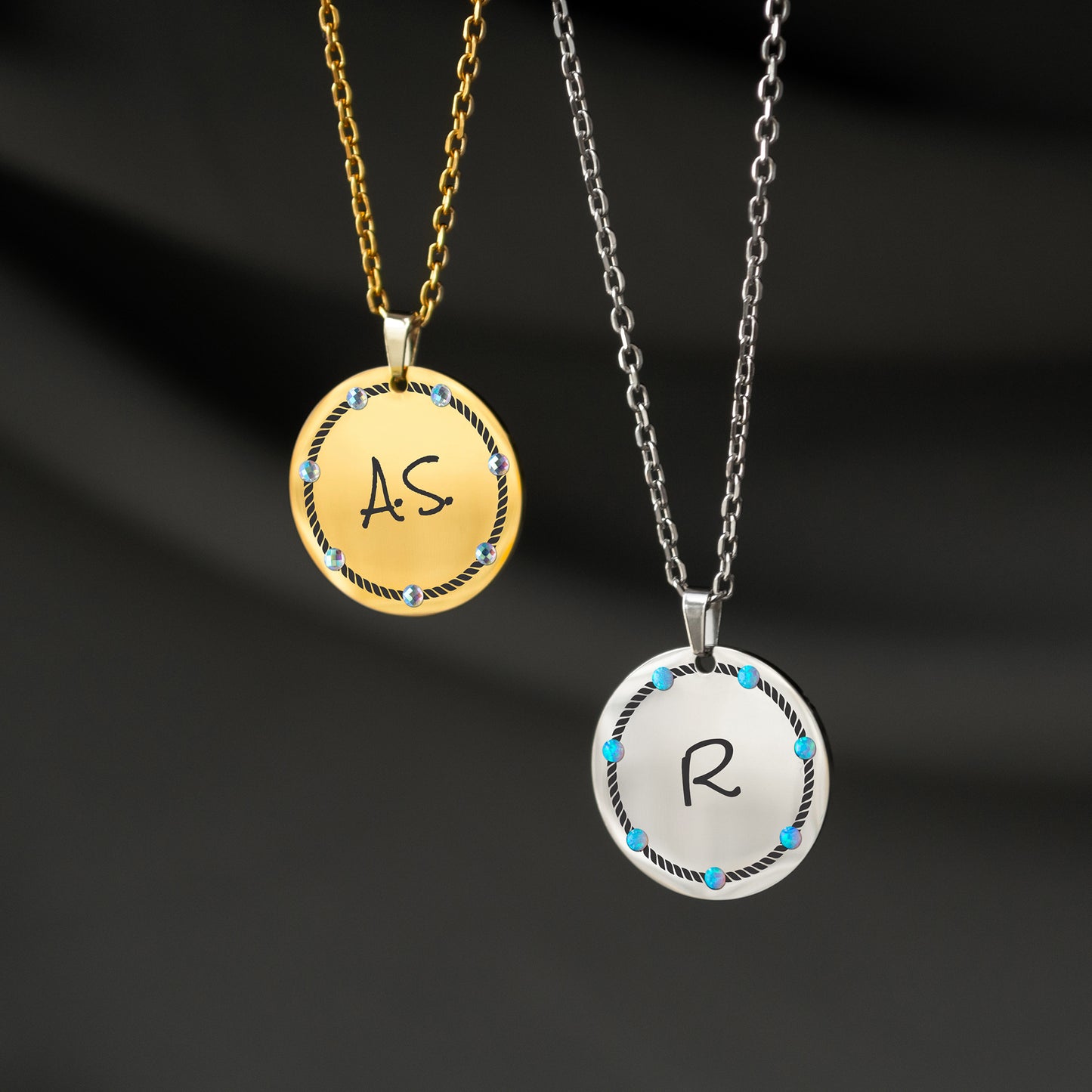 Initial Letter Necklace – Personalized Engraved Pendant