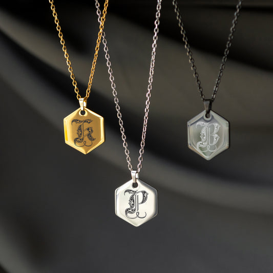 Dainty Initial Necklace – Personalized Letter Charm