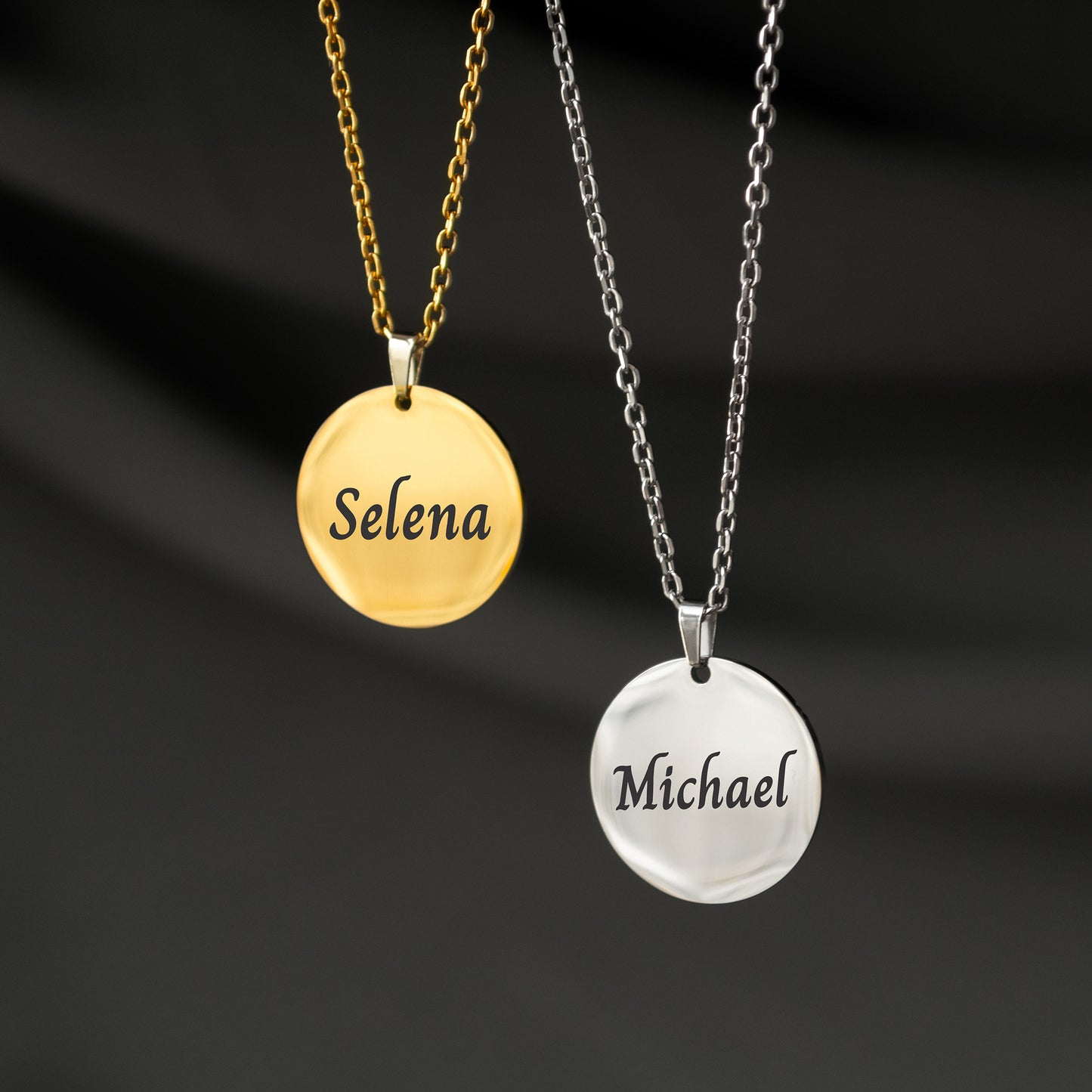 Personalized Name Necklace – Custom Engraved Pendant
