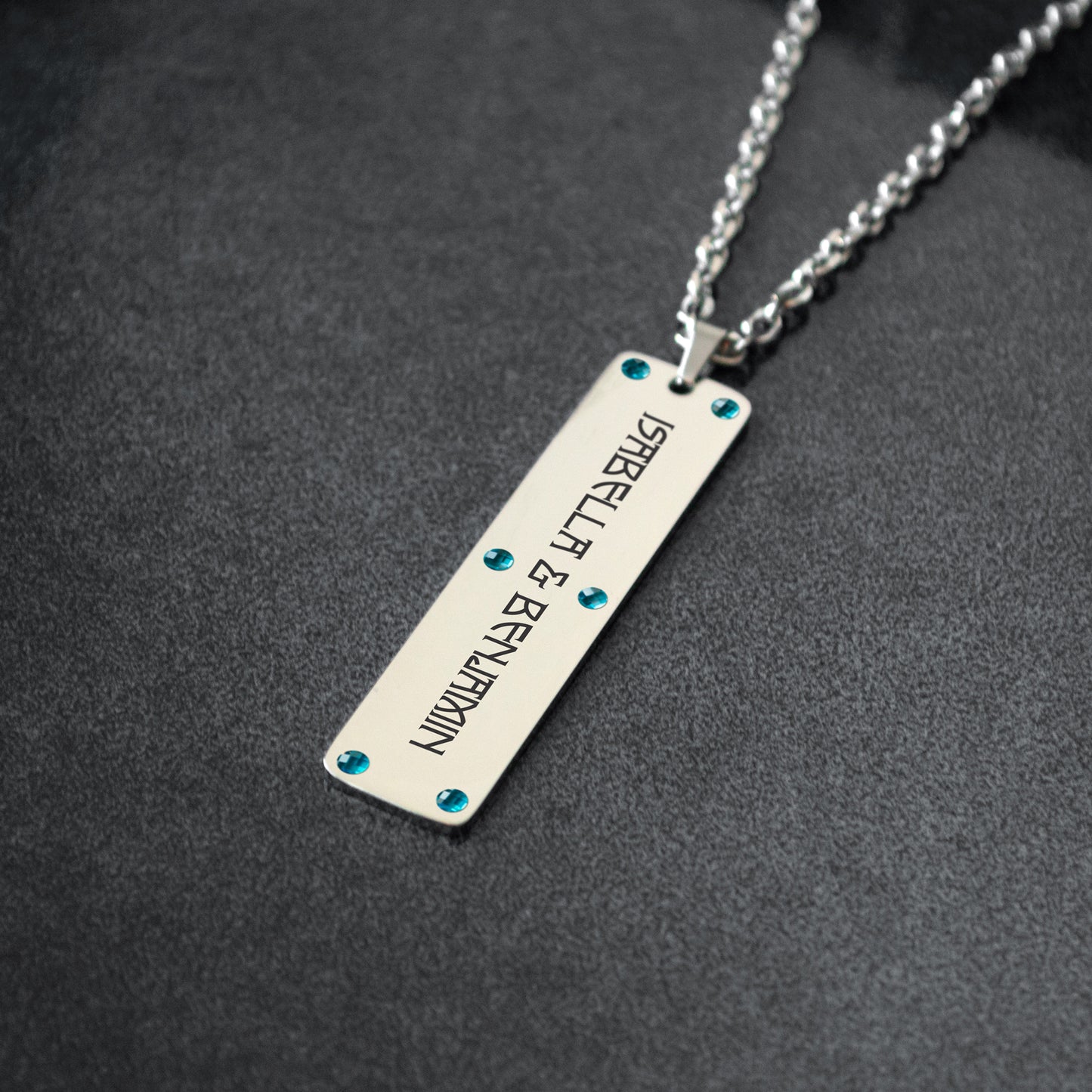Personalized Name Necklace – Custom Engraved Pendant