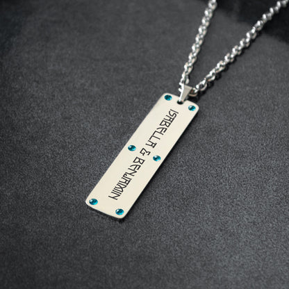 Personalized Name Necklace – Custom Engraved Pendant