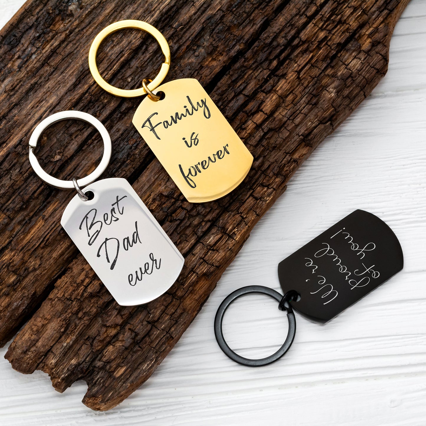 Family Handwriting Keychain - Personalized Gift for Parents