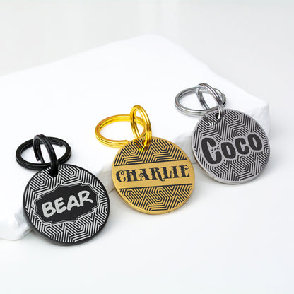 Custom Dog Tag - Engraved Double Sided Pet ID Tag with Phone