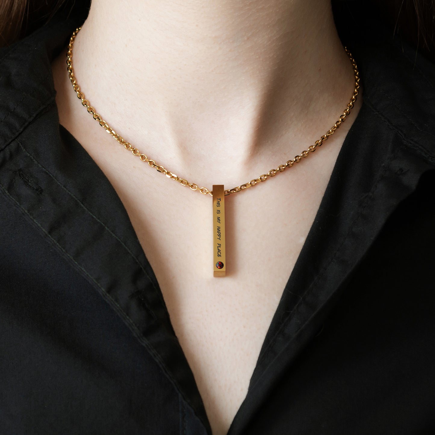 Engraved Coordinates Necklace – Custom Jewelry for Everyday Wear