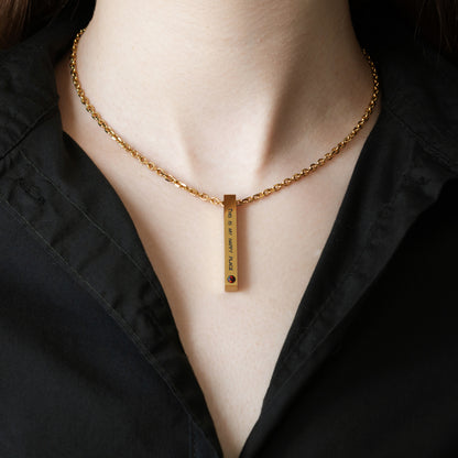 Engraved Coordinates Necklace – Custom Jewelry for Everyday Wear