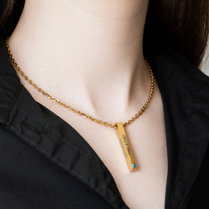 Personalized Name Necklace – Custom Engraved Pendant