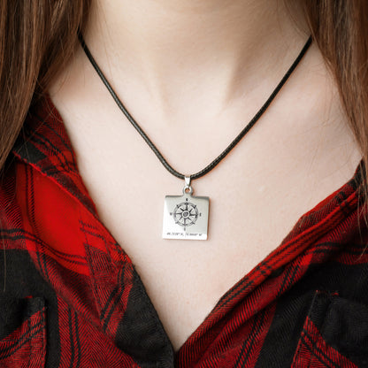 Custom Coordinates Necklace – Compass Pendant Jewelry