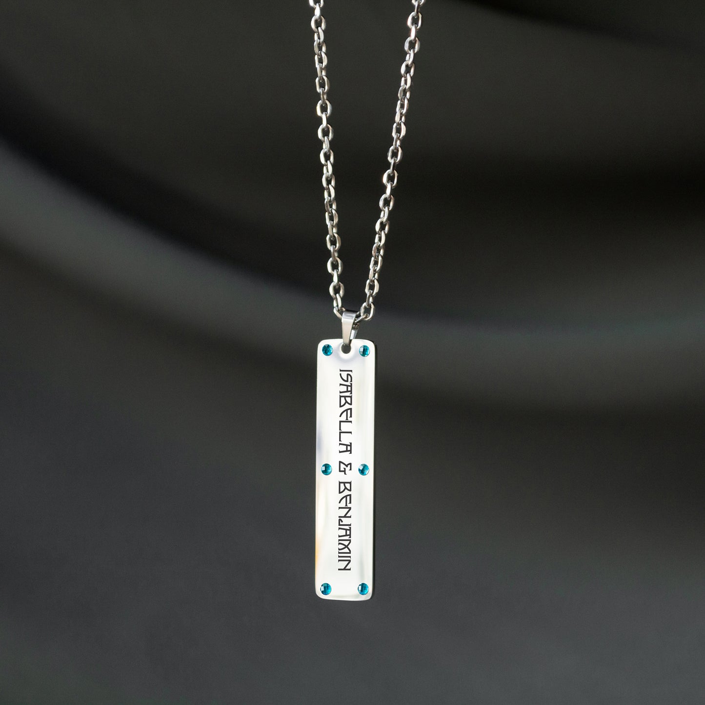 Personalized Name Necklace – Custom Engraved Pendant