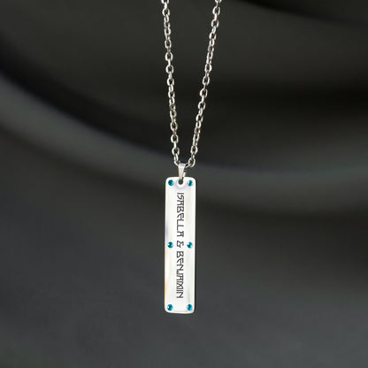 Personalized Name Necklace – Custom Engraved Pendant