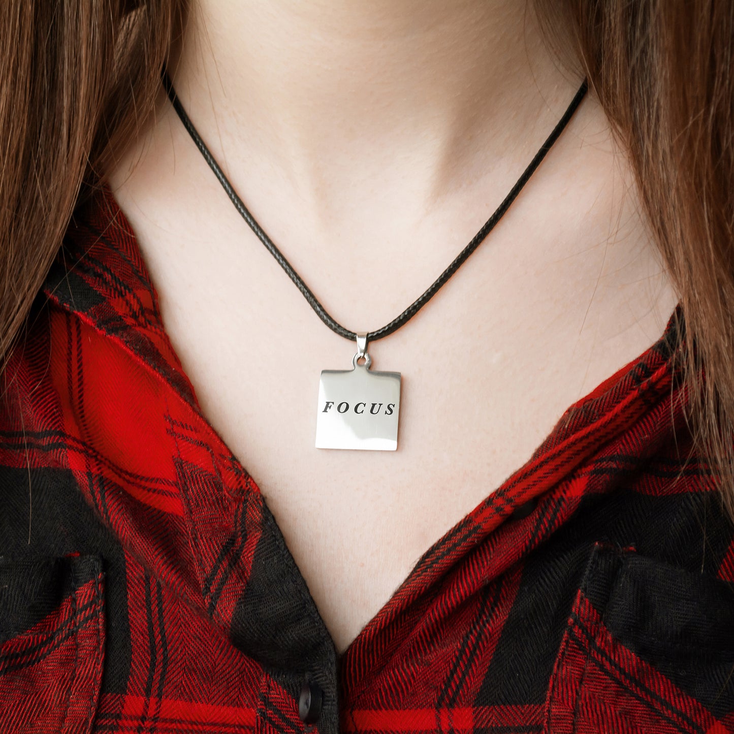 Custom Engraved Necklace – Name or Short Text Jewelry