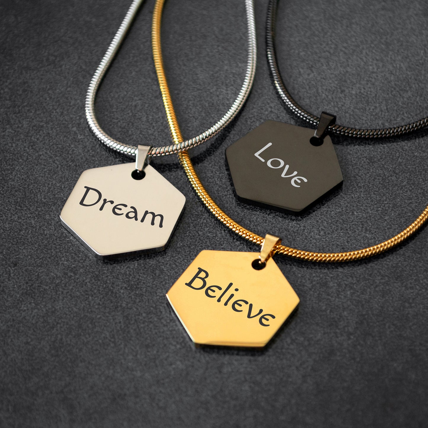Personalized Text Pendant – Custom Engraved Jewelry Gift