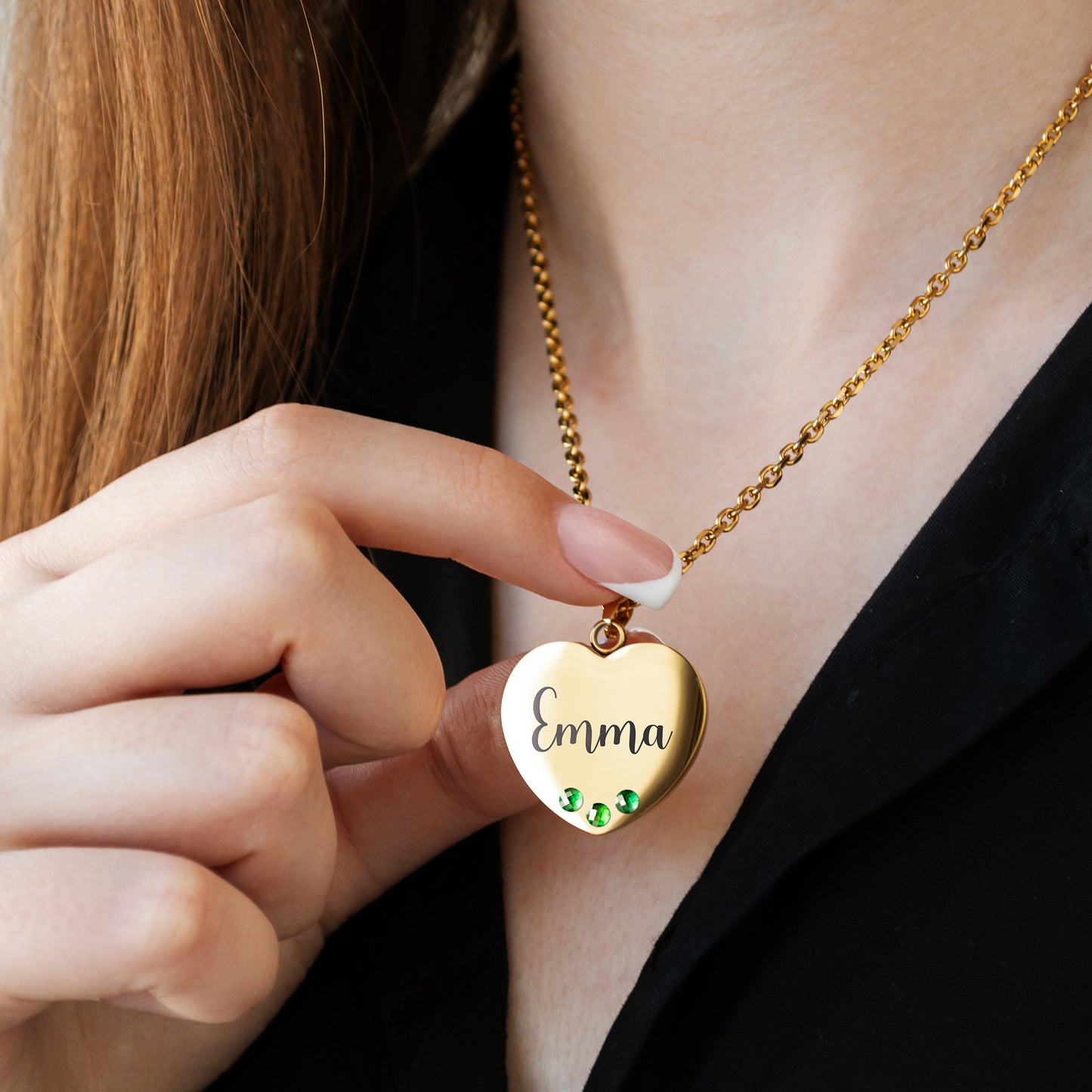 Custom Engraved Pendant – Name or Motivational Quote Jewelry