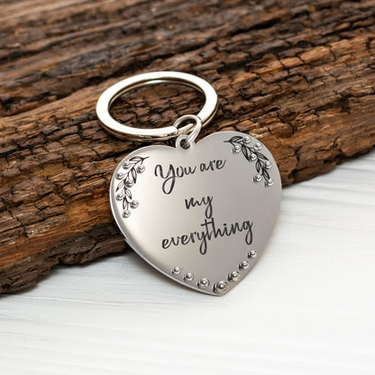 Personalized Gift Keychain - Custom Engraved Keepsake