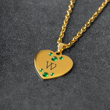 Engraved Initial Necklace – Custom Letter Pendant