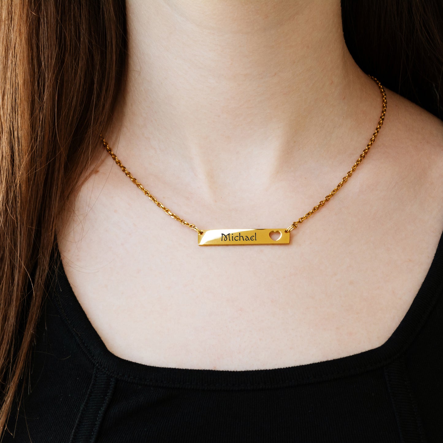 Personalized Name Necklace – Custom Engraved Pendant