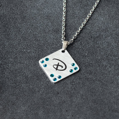 Engraved Letter Necklace – Custom Minimalist Pendant