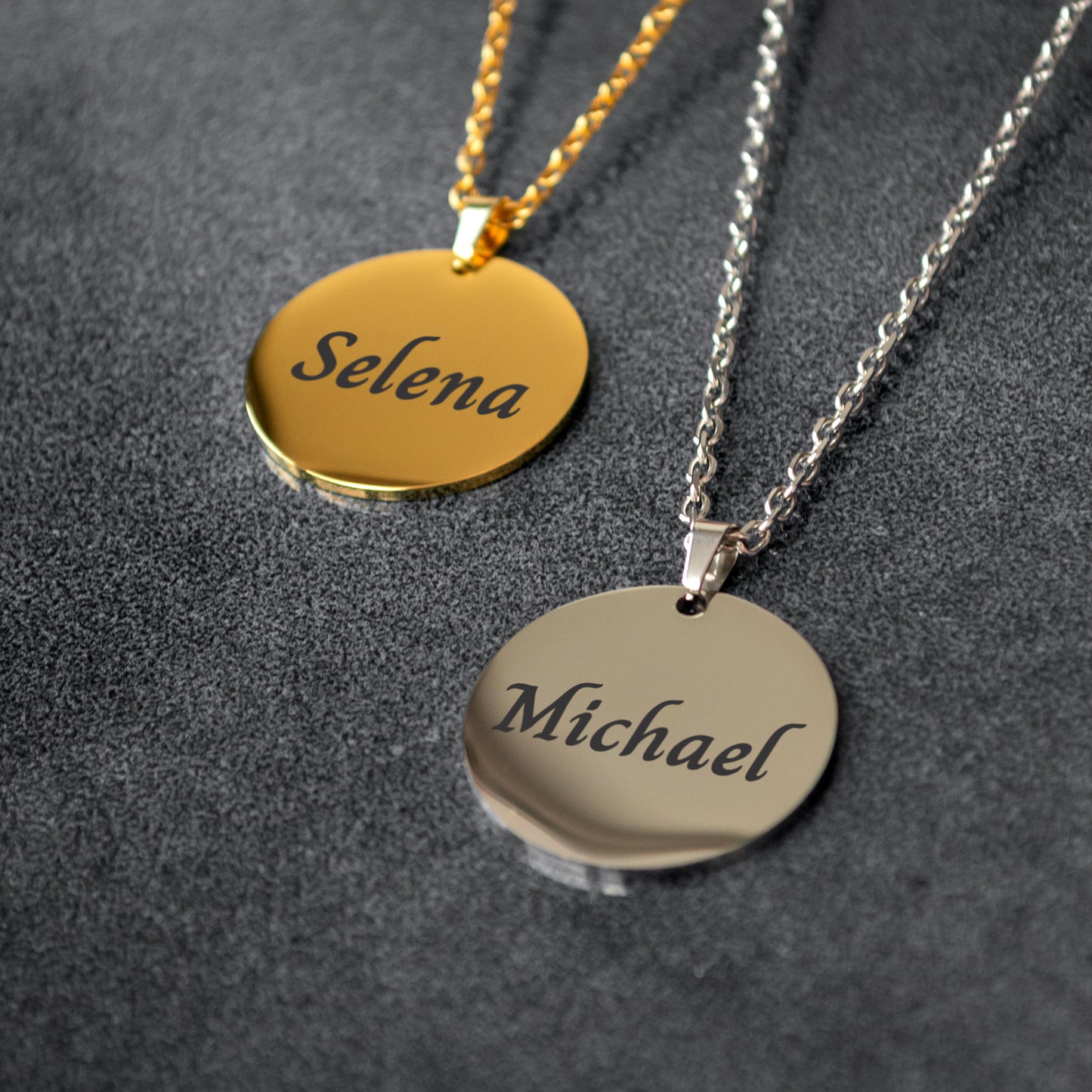Personalized Name Necklace – Custom Engraved Pendant