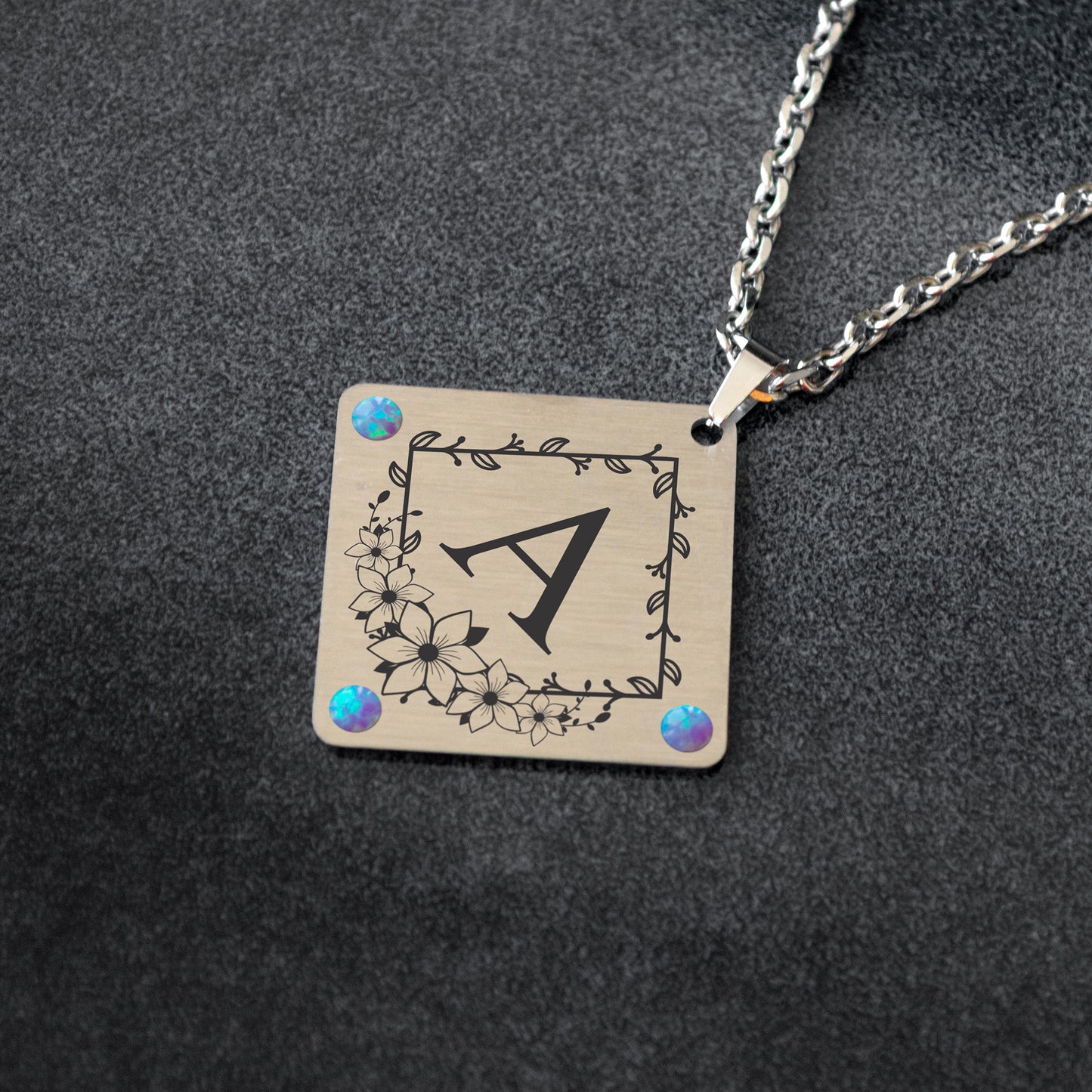 Personalized Letter Necklace – Custom Monogram Pendant