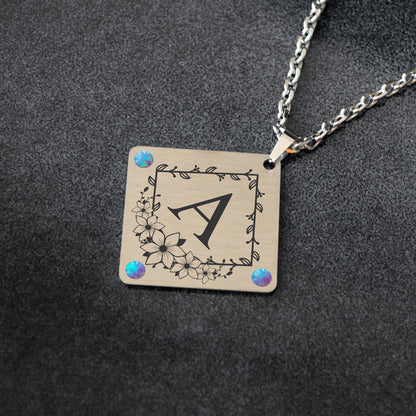 Personalized Letter Necklace – Custom Monogram Pendant