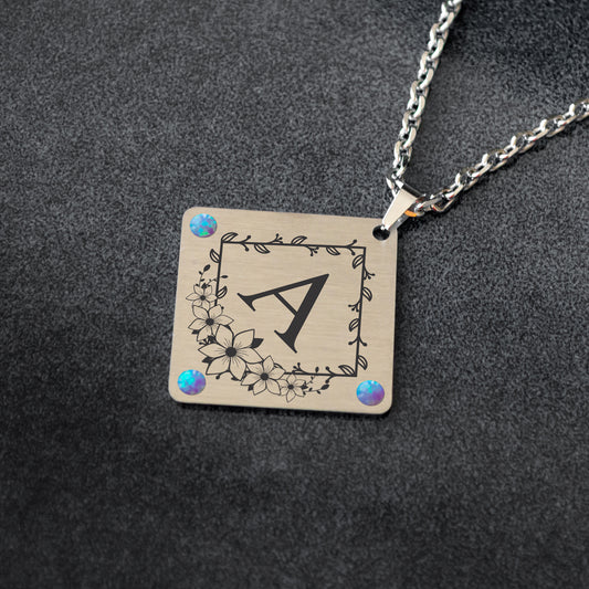 Personalized Letter Necklace – Custom Monogram Pendant