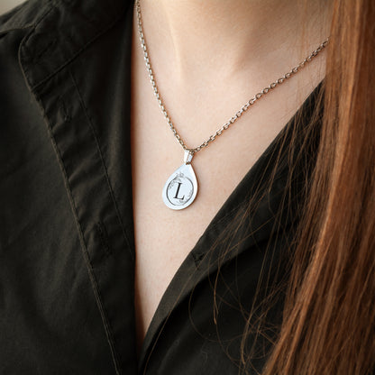Initial Letter Necklace – Personalized Engraved Pendant