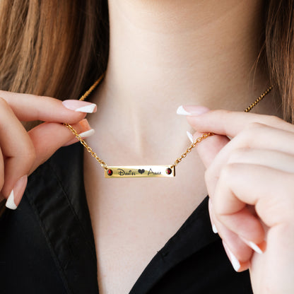 Custom Engraved Necklace – Name or Short Text Jewelry