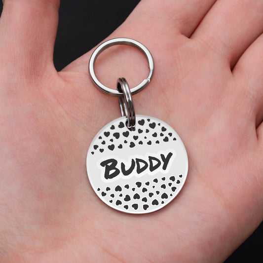 Personalized Dog and Cat Tag - Stainless Steel Engraved Pet ID Tag