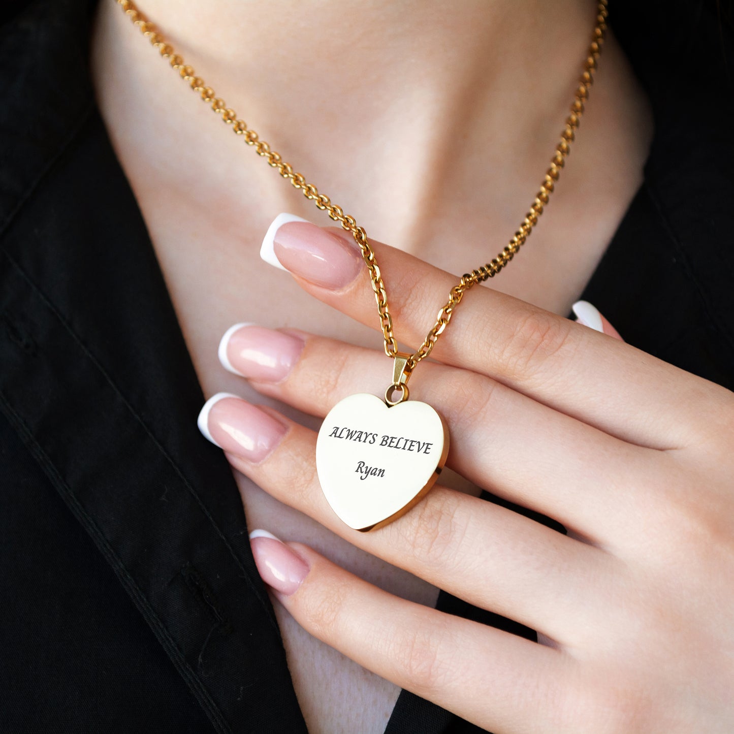 Personalized Text Pendant – Custom Engraved Jewelry Gift
