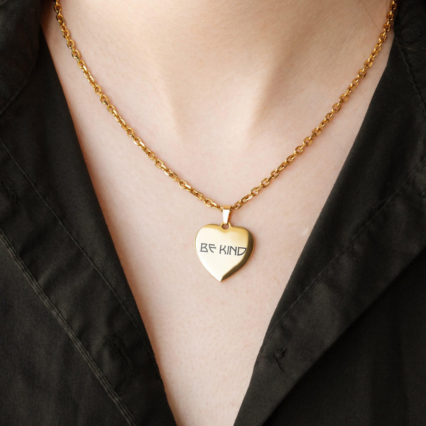 Engraved Text Necklace – Custom Name or Quote Jewelry