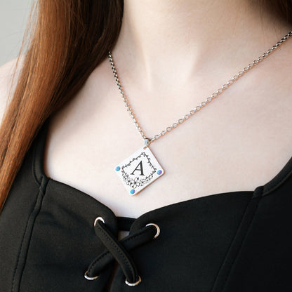 Personalized Letter Necklace – Custom Monogram Pendant