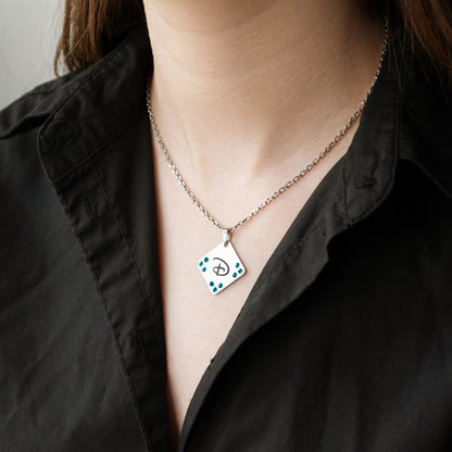 Engraved Letter Necklace – Custom Minimalist Pendant