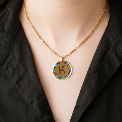 Initial Charm Necklace – Personalized Engraved Jewelry