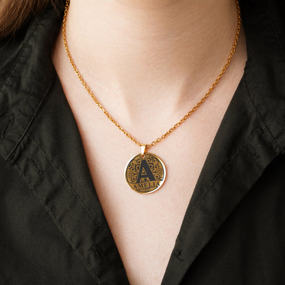 Initial Charm Necklace – Personalized Engraved Jewelry