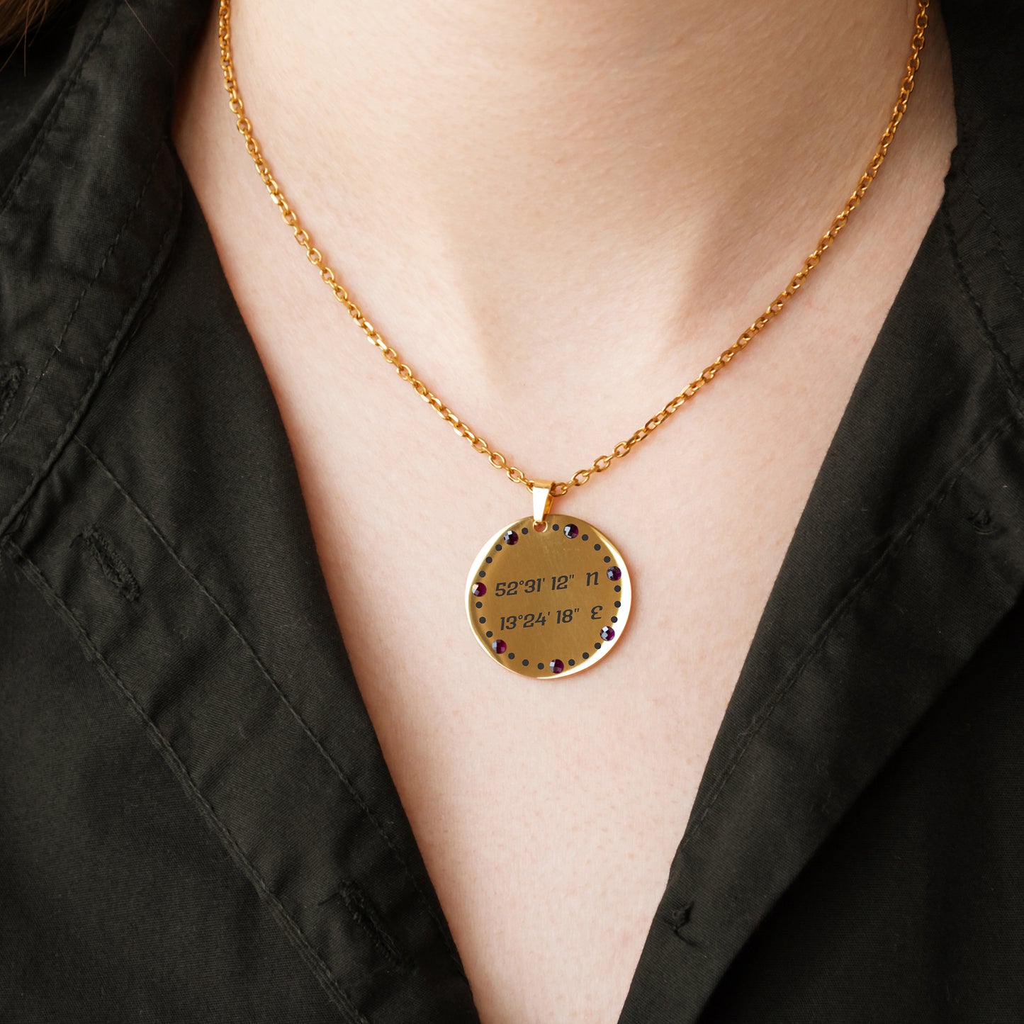 Custom Coordinates Pendant – Latitude Longitude Necklace Gift