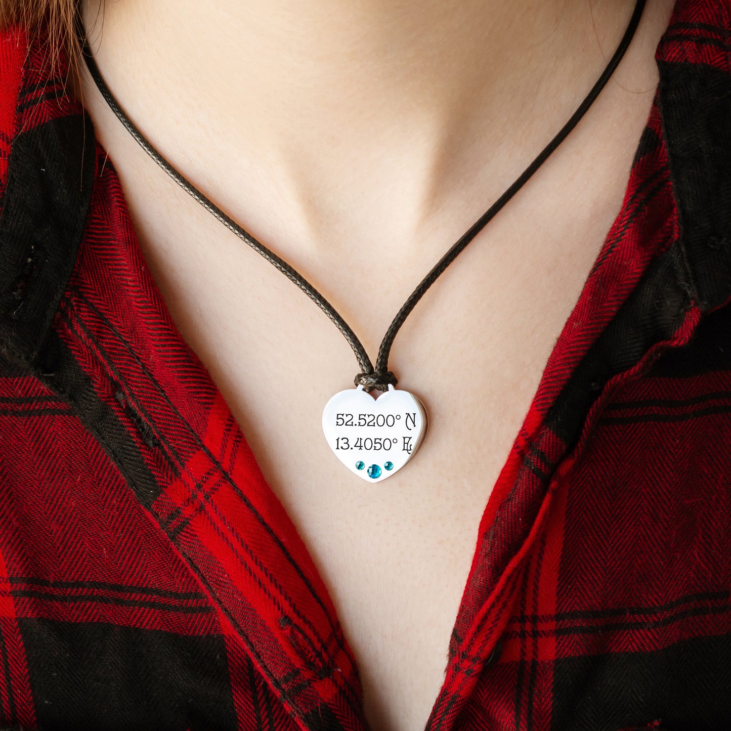 Custom Coordinates Pendant – Latitude Longitude Necklace Gift