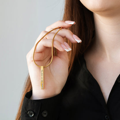 Custom Coordinates Necklace – Personalized Engraved Jewelry