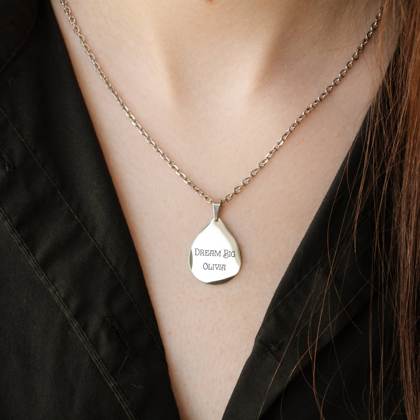 Personalized Word Necklace – Custom Minimalist Pendant