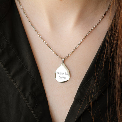 Personalized Word Necklace – Custom Minimalist Pendant
