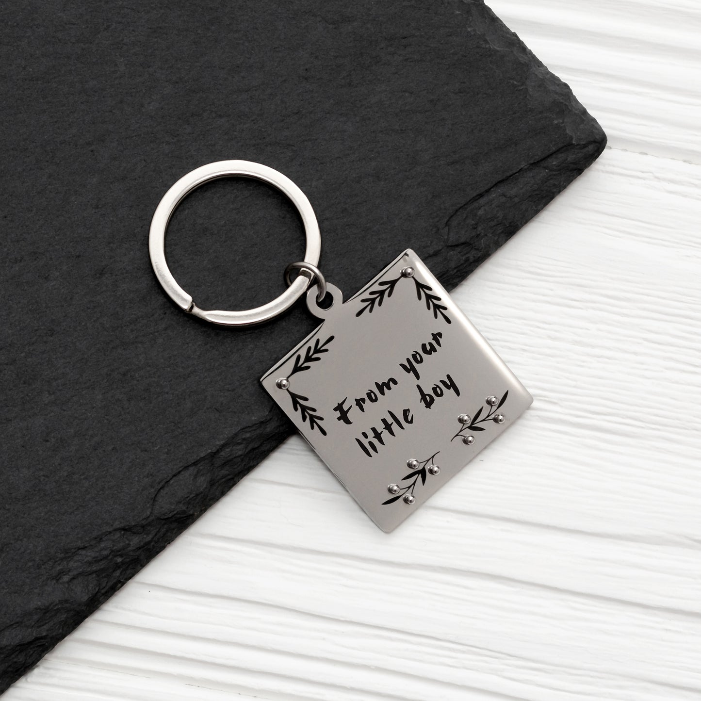 Family Gift Keychain - Real Handwriting or Font