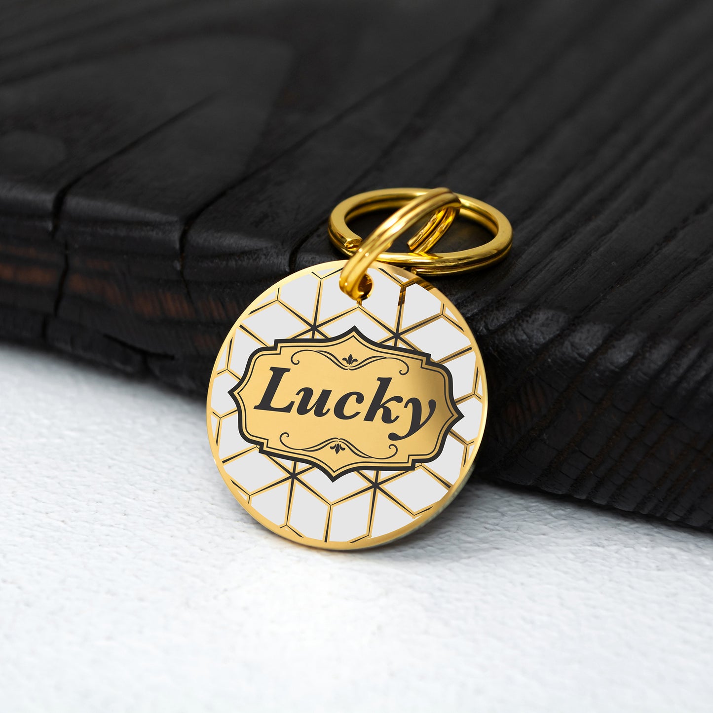 Engraved Dog Tag - Personalized Pet Collar Tag with ID