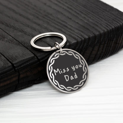Custom Memorial Keychain - Text or Handwriting Engraving