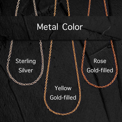 Elegant Customizable Bead Necklace in Silver or Gold-Filled