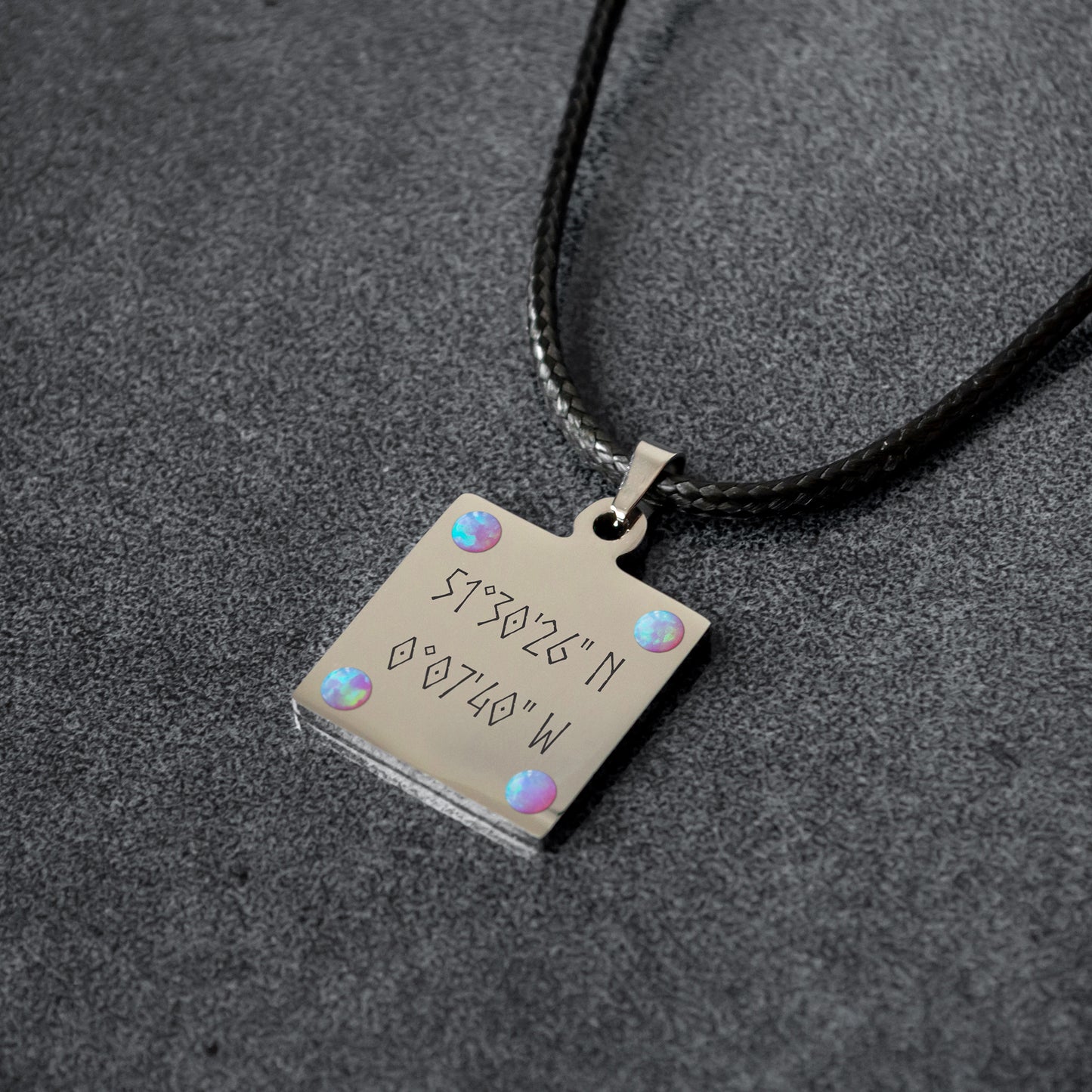 Coordinates Bar Necklace – Personalized Engraved Jewelry