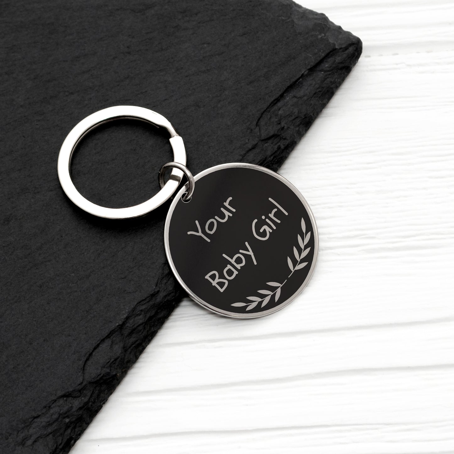 Personalized Keychain - Family Message Engraving