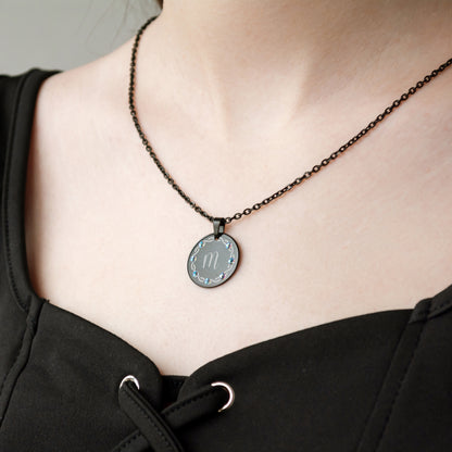 Custom Letter Necklace – Engraved Monogram Pendant